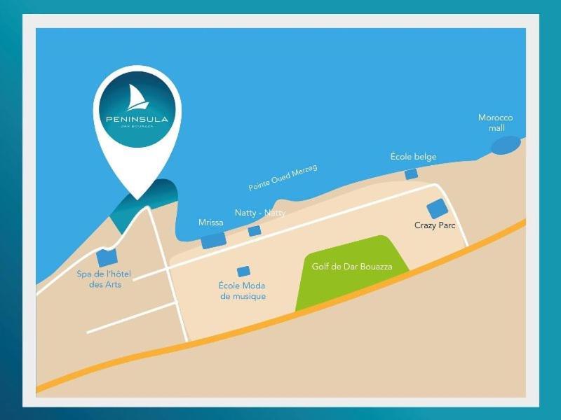 Peninsula Dar Bouazza Superbe Appartement En Residence Avec Piscine Activites Екстер'єр фото